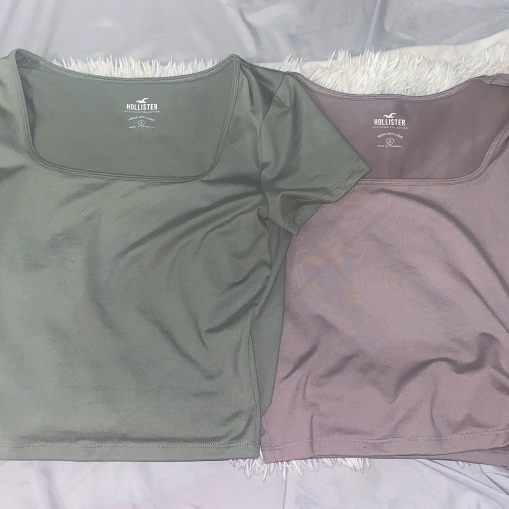 Hollister cropped shirt bundle